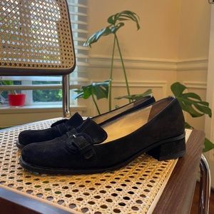 Vintage Miu Miu suede loafers